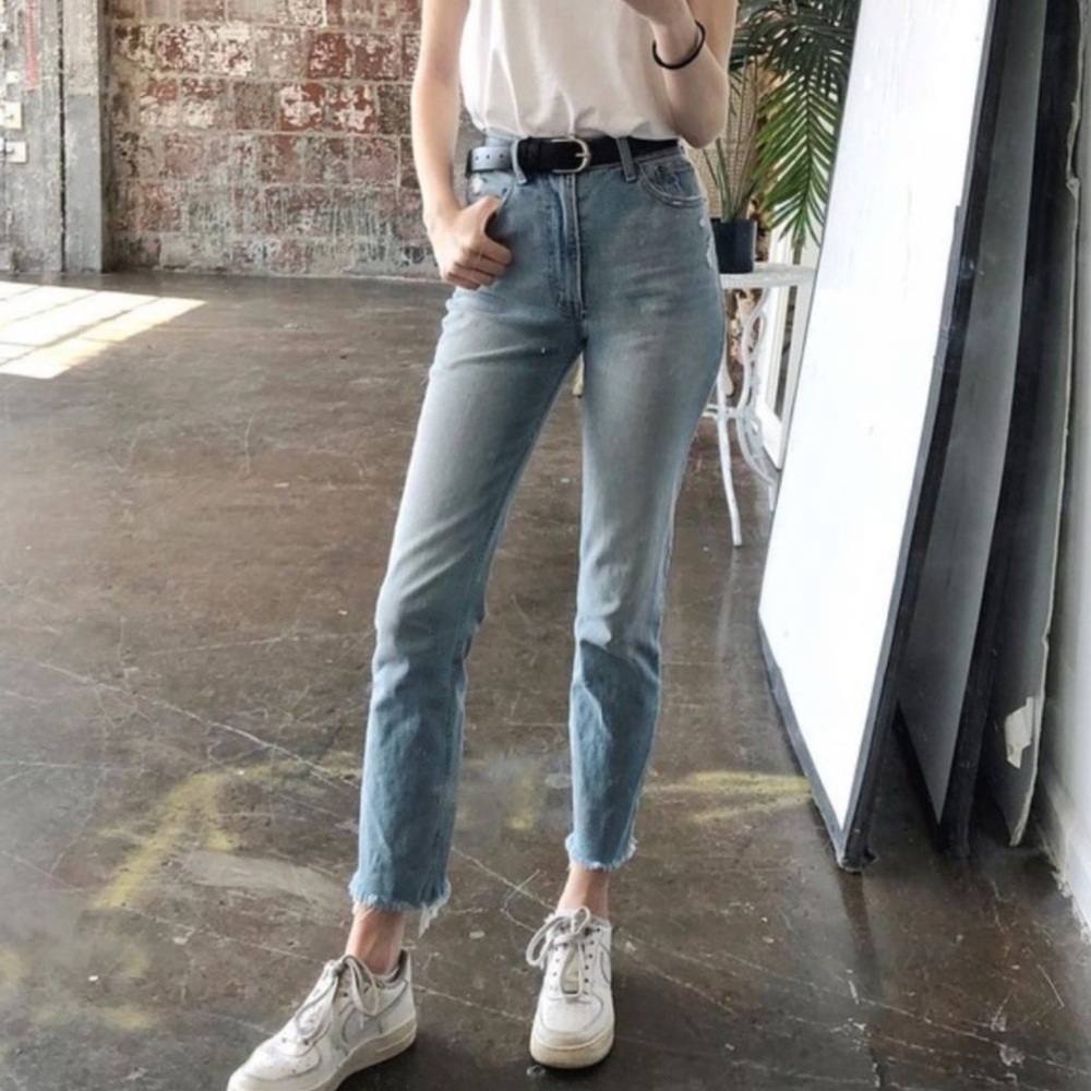 Abercrombie Zoe Natural Rise Ankle Straight Jeans size 24